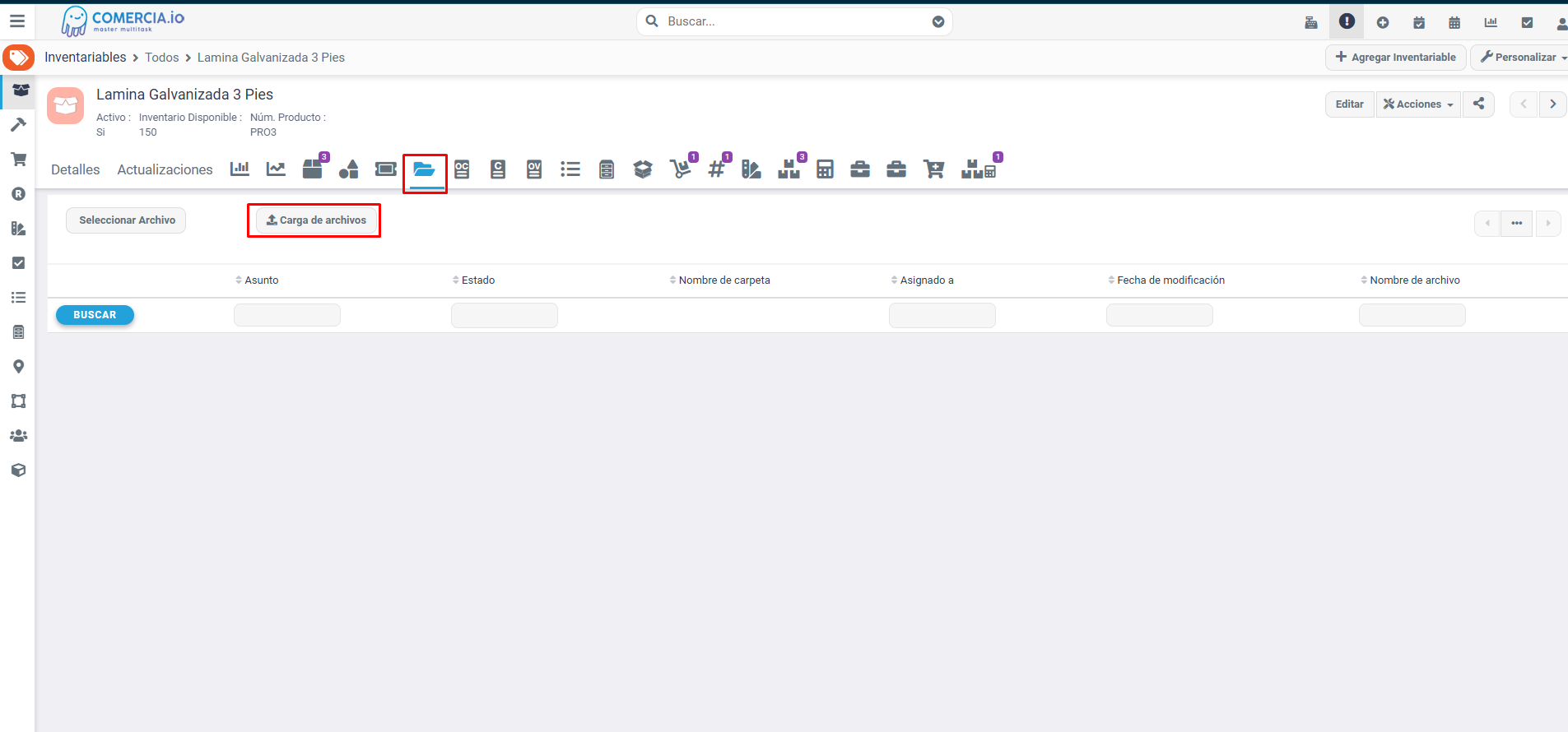 Imagen 1 - Cargar Archivos