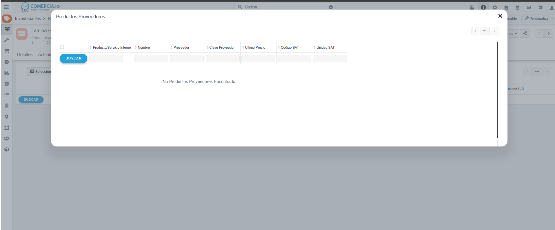 Imagen 2 - Seleccionar Productos Proveedores