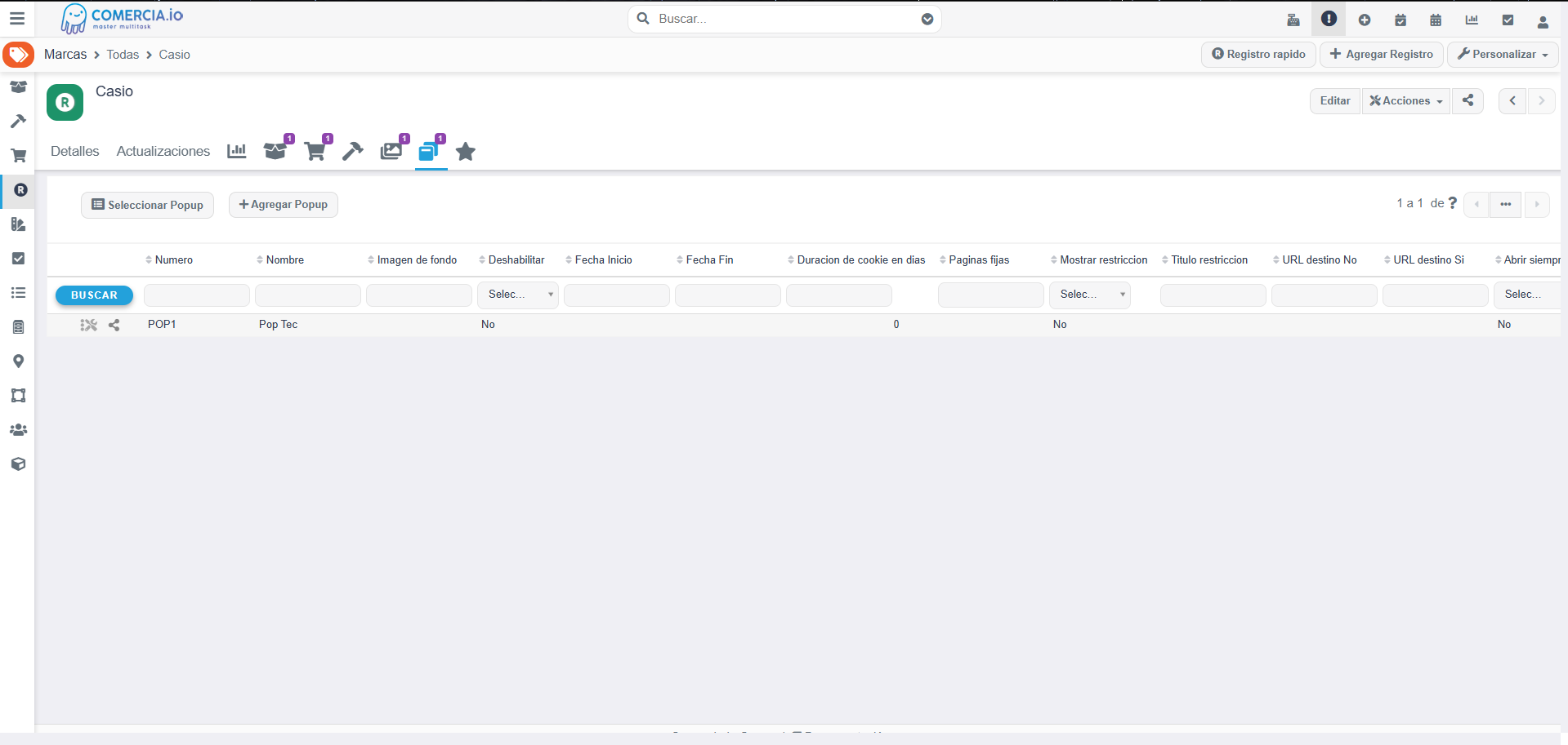 Imagen 3 - Seleccionar Popup