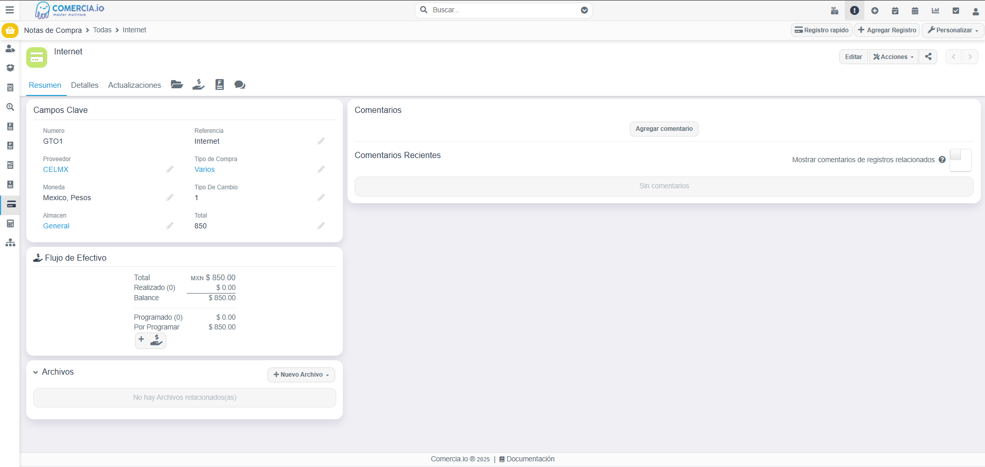 Imagen 4 - Agregar Nota de Compra