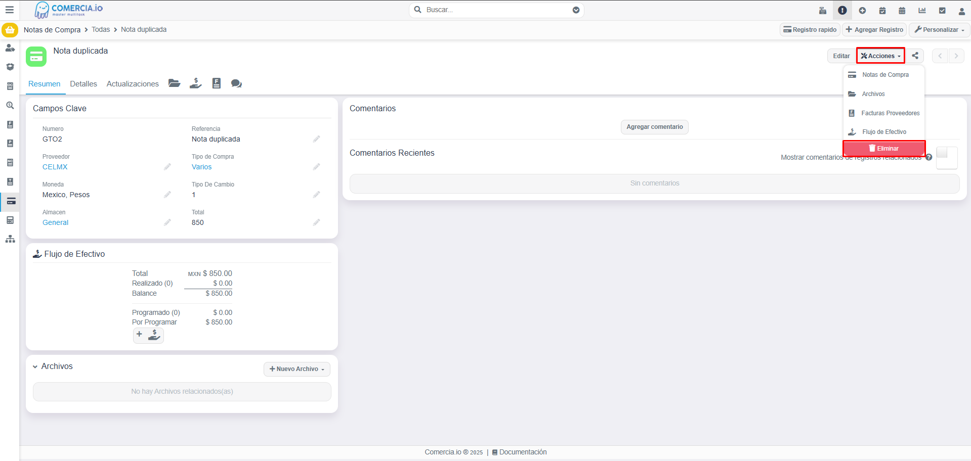 Imagen 1 - Eliminar