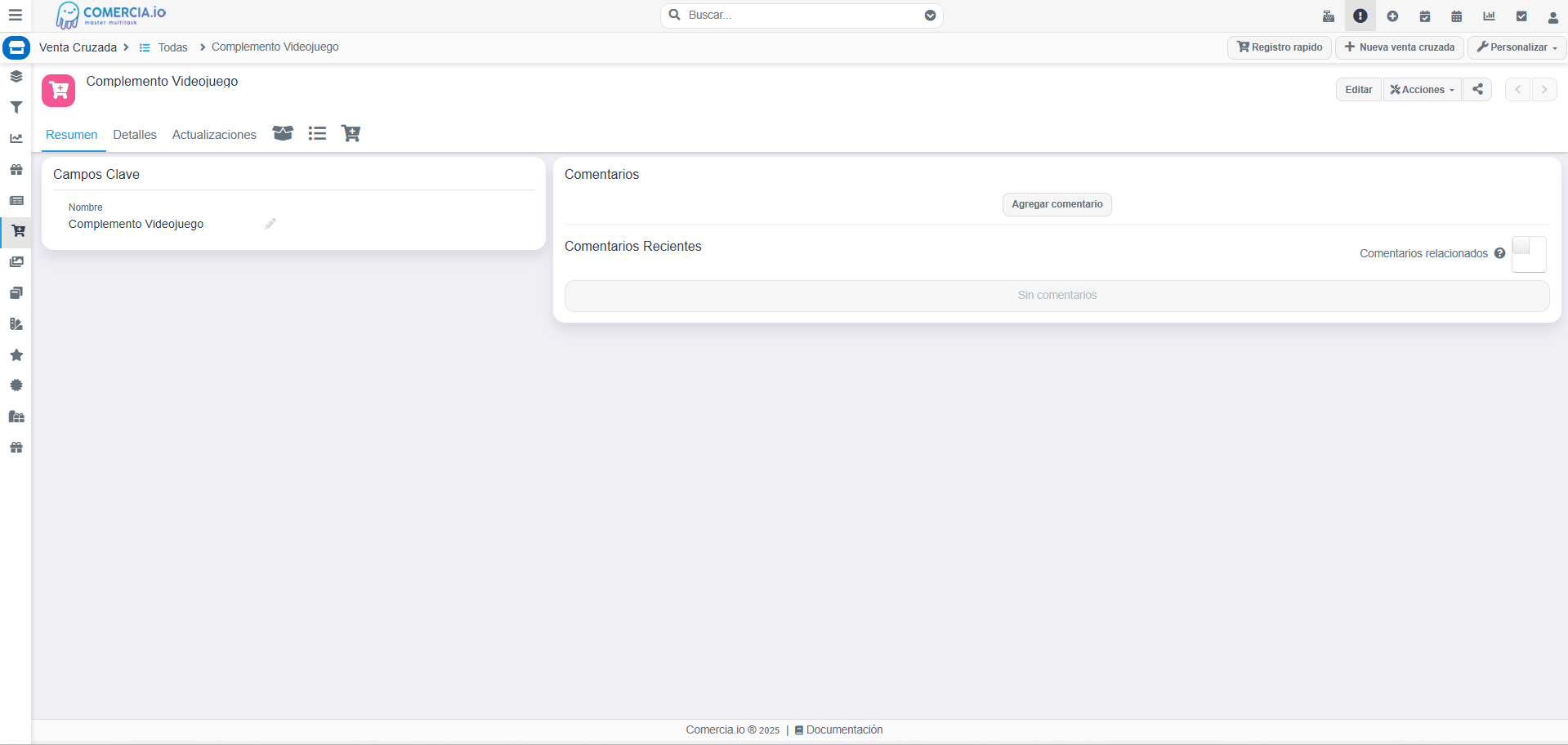 Imagen 3 - Agregar Nueva Venta Cruzada