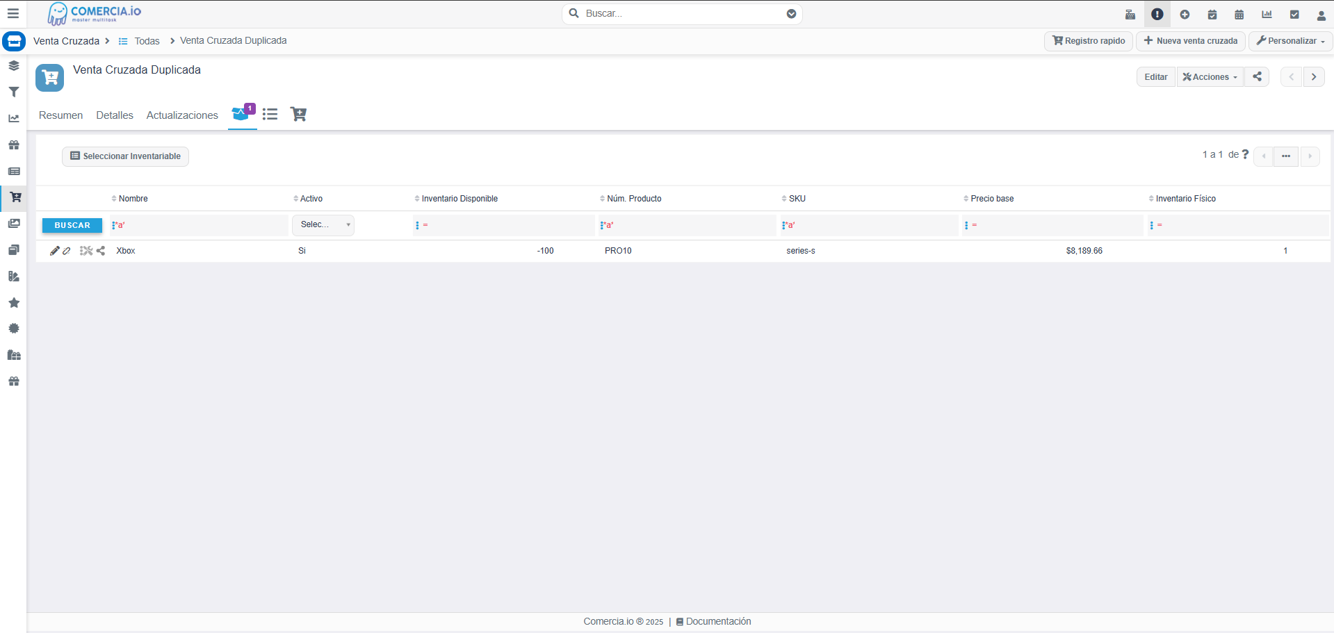 Imagen 3 - Seleccionar Inventariable