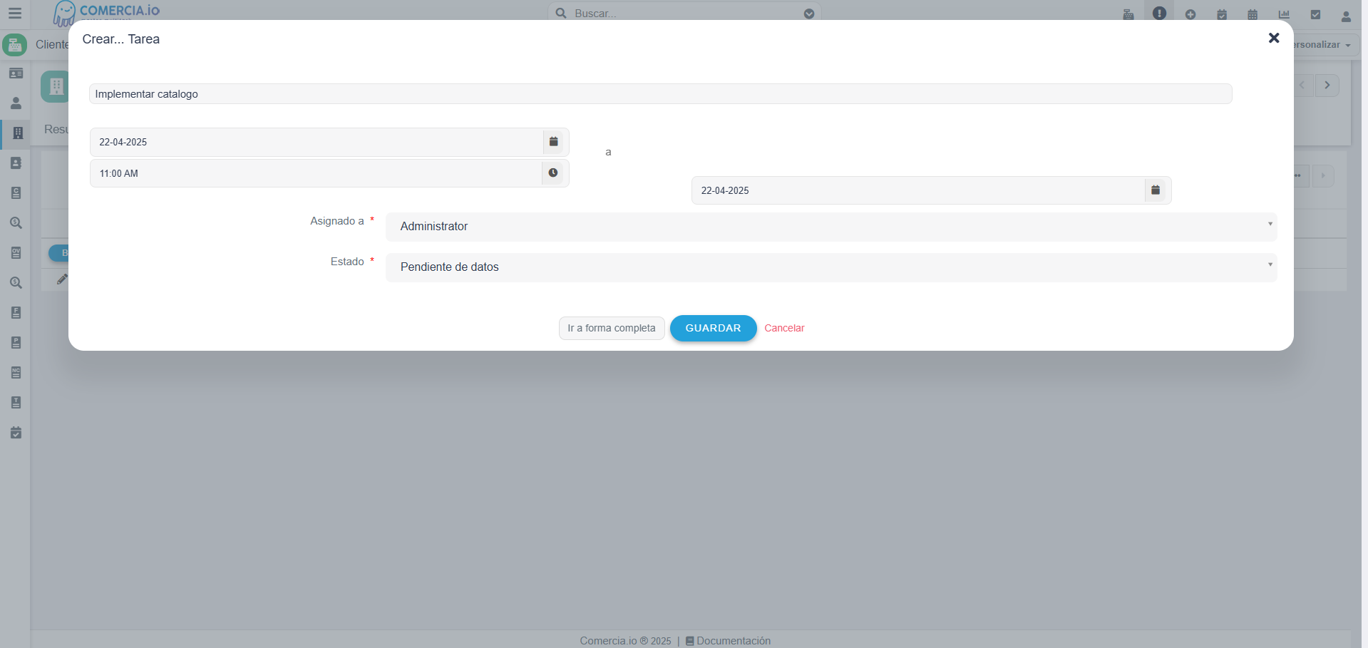 Imagen 2 - Agregar Tarea