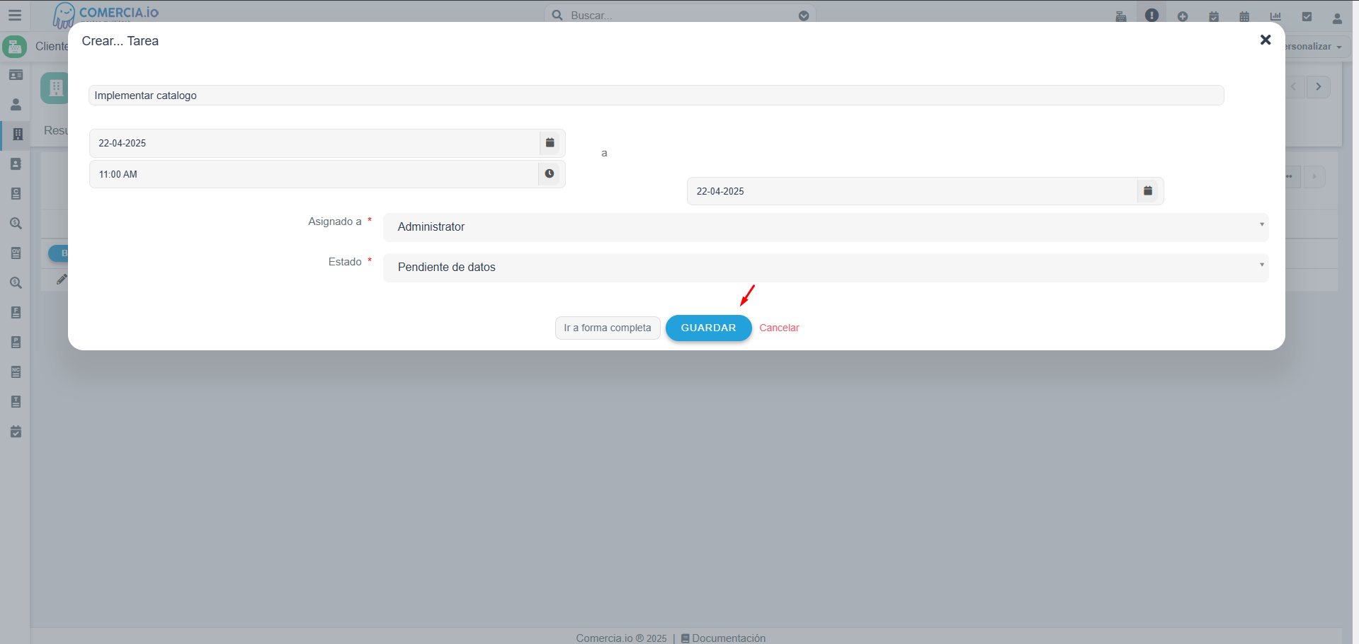 Imagen 3 - Agregar Tarea