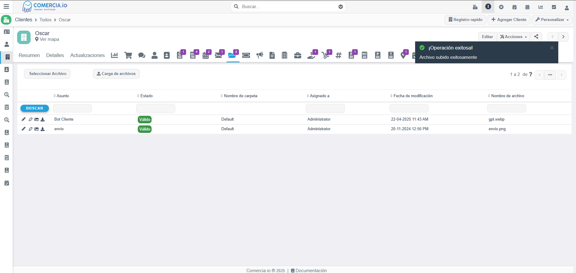 Imagen 4 - Carga de Archivos