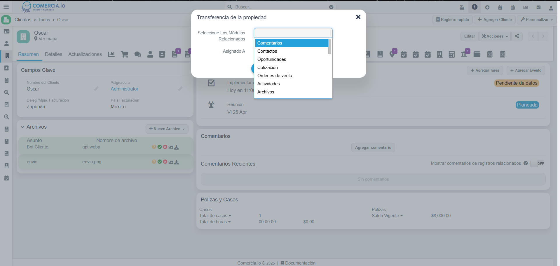 Imagen 2 - Transferencia de la propiedad