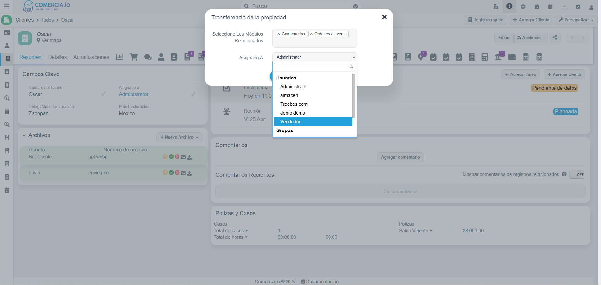 Imagen 3 - Transferencia de la propiedad