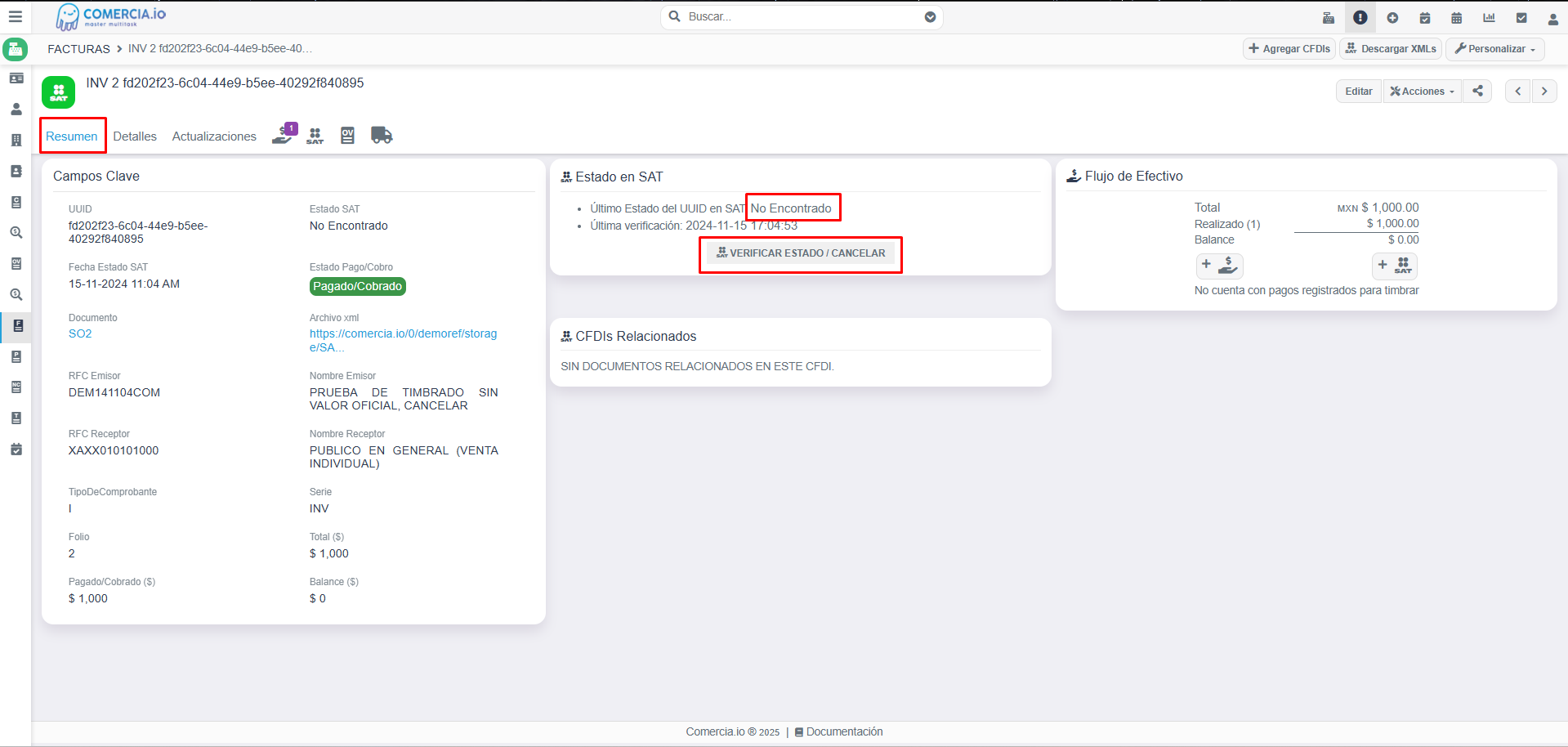 Imagen 1 - Verificar Estado
